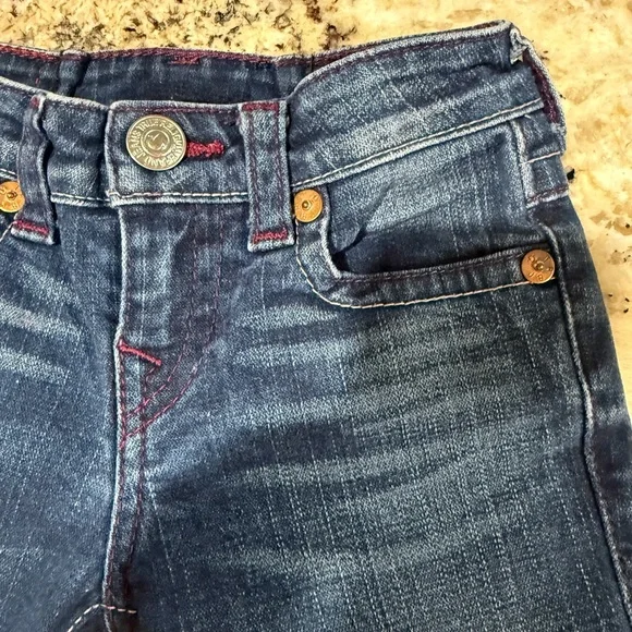 True Religion Blue- Kids Washed Jeans - Picture 5 of 7